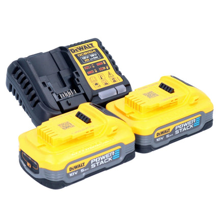 DeWalt DCB 1104 H2 Juego de batería de arranque 12 V / 18 V 2x batería Powerstack 5,0 Ah + cargador DCB 1104