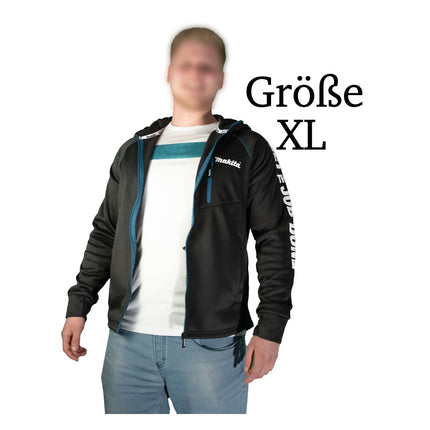 Makita Polar Tec Hoodie veste XL avec capuche travail et loisirs ( 98P214-XL ) 100 % polyester