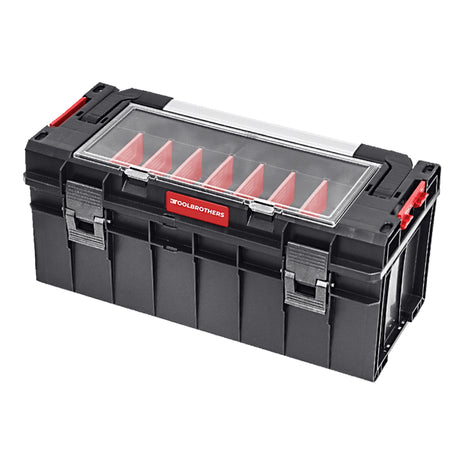 Toolbrothers RHINO Maletín de herramientas ECO Long Edition Handling+ organizador modular 545 x 270 x 246 mm 22 l apilable IP54