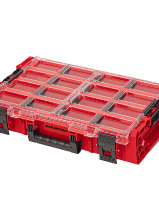 Toolbrothers RHINO XXL organizer ULTRA wysokość XL pudełka+ niestandardowe sztaplowanie 582 x 387 x 131 mm 13,5 l IP66 z 4 wkładkami i 12 przegrodami