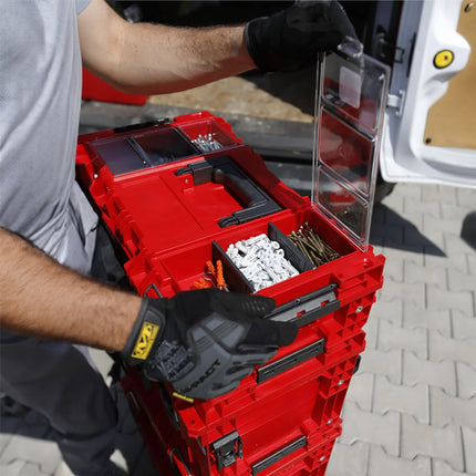 Toolbrothers RHINO XXL maletín de herramientas ULTRA Comfort+ altura L 38 l IP66 con separadores extraíbles