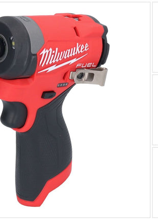 Milwaukee M12 FID2-0 Clé à choc sans fil 12 V 170 Nm 1/4'' Brushless Solo ( 4933479876 ) - sans batterie, sans chargeur