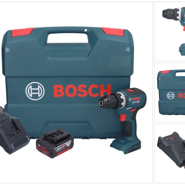 Bosch GSR 18V-55 Profesjonalna akumulatorowa wiertarko-wkrętarka 18 V 55 Nm bezszczotkowa + 1x akumulator 4,0 Ah + ładowarka + walizka L