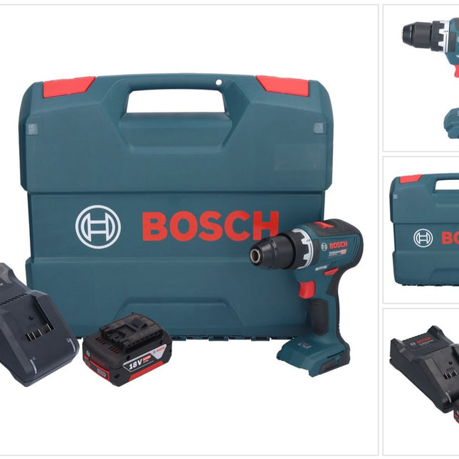 Bosch GSR 18V-55 Taladro atornillador a batería profesional 18 V 55 Nm sin escobillas + 1x acumulador 5,0 Ah + cargador + maletín en L