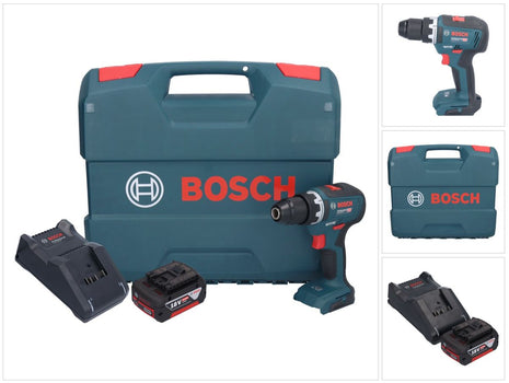 Bosch GSR 18V-55 Trapano avvitatore professionale a batteria 18 V 55 Nm brushless + 1x batteria ricaricabile 5,0 Ah + caricabatterie + valigetta a L