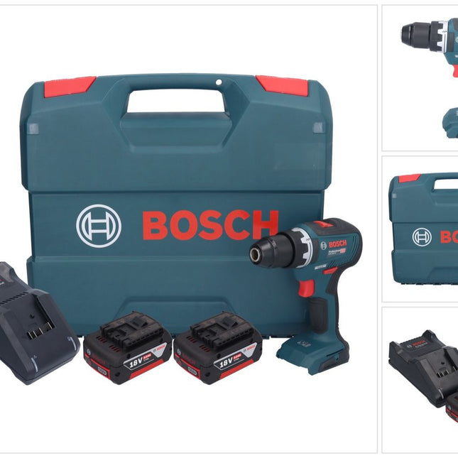 Bosch GSR 18V-55 Professional cordless drill driver 18 V 55 Nm brushless + 2x rechargeable battery 5.0 Ah + charger + L-case