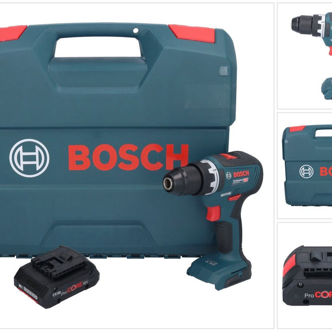 Bosch GSR 18V-55 Professional cordless drill driver 18 V 55 Nm brushless + 1x ProCORE rechargeable battery 4.0 Ah + L-case - without charger