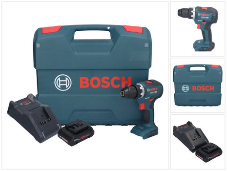 Bosch GSR 18V-55 Professional cordless drill driver 18 V 55 Nm brushless + 1x ProCORE rechargeable battery 4.0 Ah + charger + L-case