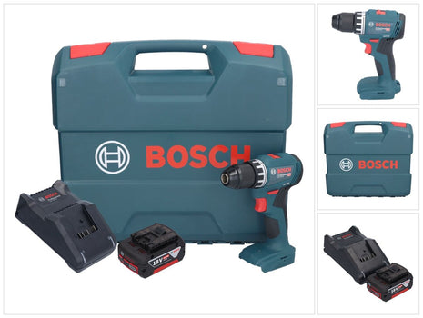 Bosch GSR 18V-45 Professional perceuse-visseuse sans fil 18 V 45 Nm sans balais + 1x batterie 5,0 Ah + chargeur + mallette en L