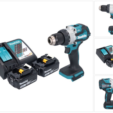 Makita DHP 489 RM cordless impact drill 18 V 73 Nm brushless + 2x rechargeable battery 4.0 Ah + charger