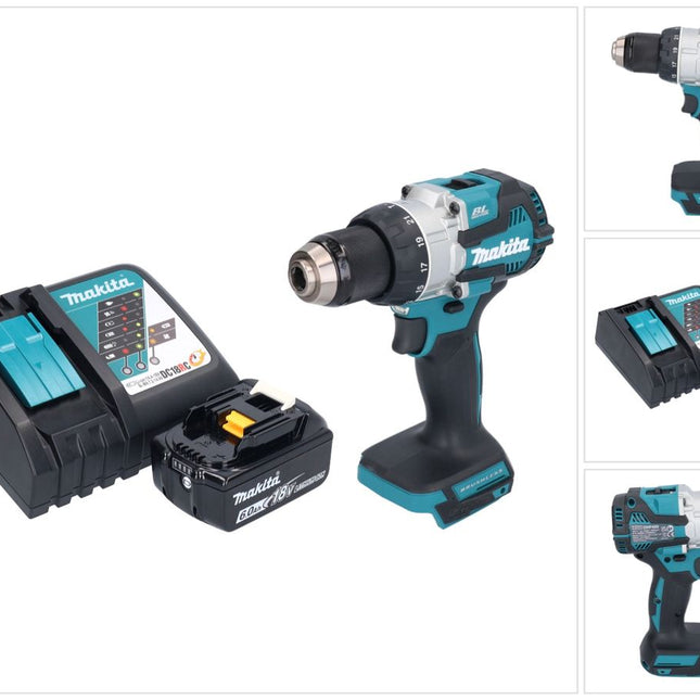 Makita DHP 489 RG1 Akku Schlagbohrschrauber 18 V 73 Nm Brushless + 1x Akku 6,0 Ah + Ladegerät