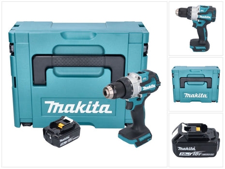 Makita DHP 489 F1J akumulatorowa wiertarko-wkrętarka udarowa 18 V 73 Nm bezszczotkowa + 1x akumulator 3,0 Ah + Makpac - bez ładowarki