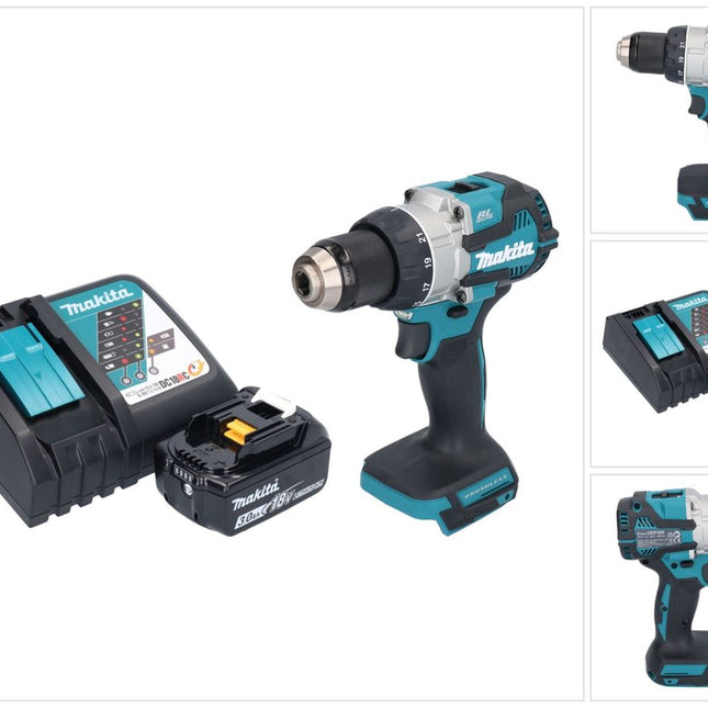 Makita DDF 489 RF1 Perceuse-visseuse sans fil 18 V 73 Nm Brushless + 1x batterie 3,0 Ah + chargeur