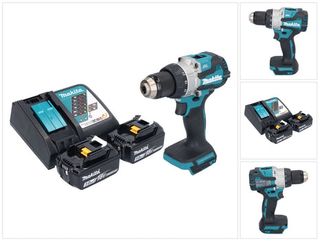 Makita DDF 489 RF perceuse/visseuse sans fil 18 V 73 Nm Brushless + 2x batterie 3,0 Ah + chargeur