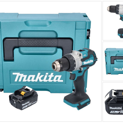 Trapano avvitatore a batteria Makita DDF 489 F1J 18 V 73 Nm brushless + 1x batteria ricaricabile 3,0 Ah + Makpac - senza caricabatterie