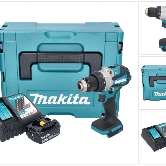 Makita DDF 489 RM1J Akku Bohrschrauber 18 V 73 Nm Brushless + 1x Akku 4,0 Ah + Ladegerät + Makpac