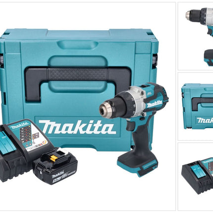 Makita DDF 489 RT1J cordless drill driver 18 V 73 Nm brushless + 1x rechargeable battery 5.0 Ah + charger + Makpac