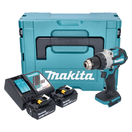 Taladro atornillador a batería Makita DDF 489 RGJ 18 V 73 Nm sin escobillas + 2x batería recargable 6,0 Ah + cargador + Makpac