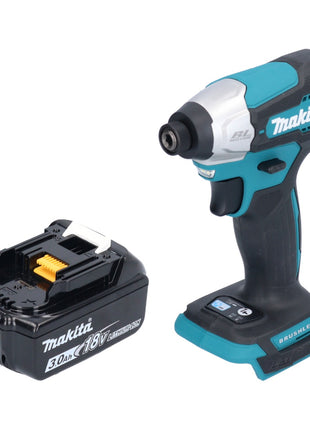 Makita DTD 157 F1 cordless impact wrench 18 V 140 Nm 1/4" brushless + 1x rechargeable battery 3.0 Ah - without charger