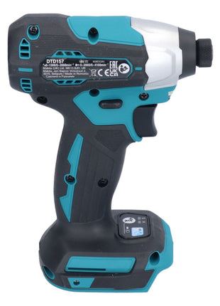 Makita DTD 157 F1 cordless impact wrench 18 V 140 Nm 1/4" brushless + 1x rechargeable battery 3.0 Ah - without charger