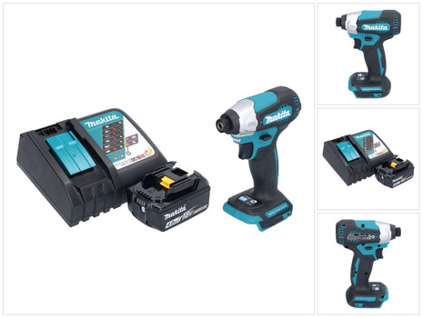 Makita DTD 157 RM1 cordless impact wrench 18 V 140 Nm 1/4" brushless + 1x rechargeable battery 4.0 Ah + charger