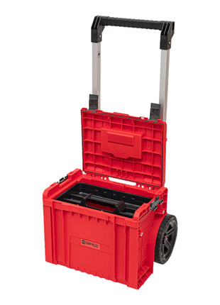 Qbrick System PRO Cart 2.0 Plus RED ULTRA HD stackable 490 x 415 x 660 mm 29 l IP54 removable double telescopic handle