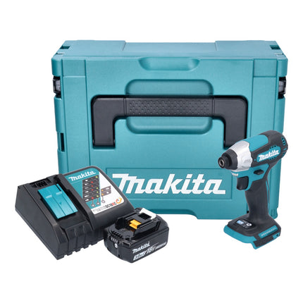 Makita DTD 157 RF1J cordless impact wrench 18 V 140 Nm 1/4" brushless + 1x rechargeable battery 3.0 Ah + charger + Makpac