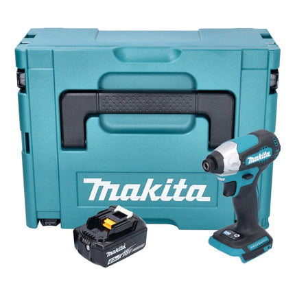 Makita DTD 157 M1J Akku Schlagschrauber 18 V 140 Nm 1/4" Brushless + 1x Akku 4,0 Ah + Makpac - ohne Ladegerät