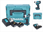 Makita DTD 157 RTJ 18 V 140 Nm 1/4'' Avvitatore a impulsi senza spazzole + 2x batteria 5,0 Ah + caricabatterie + Makpac