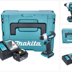 Makita DTD 157 RG1J Clé à choc sans fil 18 V 140 Nm 1/4'' Brushless + 1x batterie 6,0 Ah + chargeur + Makpac