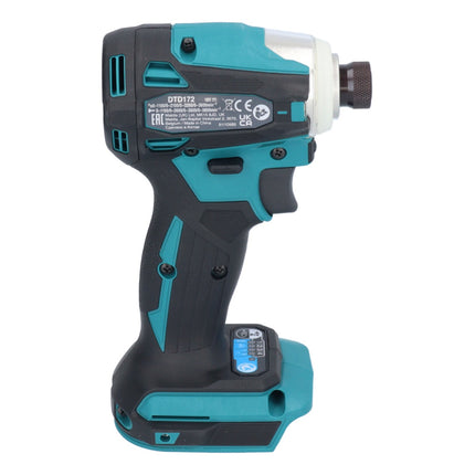Llave de impacto sin cable Makita DTD 172 G1 18 V 180 Nm 1/4" sin escobillas + 1x batería recargable 6,0 Ah - sin cargador