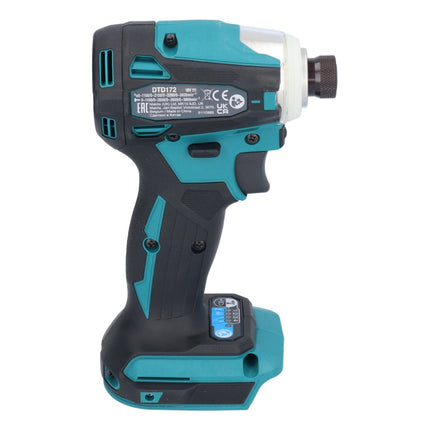 Makita DTD 172 ZJ Akku Schlagschrauber 18 V 180 Nm 1/4" Brushless + Makpac - ohne Akku, ohne Ladegerät