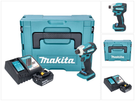 Makita DTD 172 RG1J cordless impact wrench 18 V 180 Nm 1/4" brushless + 1x rechargeable battery 6.0 Ah + charger + Makpac