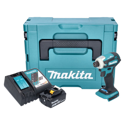 Makita DTD 172 RG1J Akku Schlagschrauber 18 V 180 Nm 1/4" Brushless + 1x Akku 6,0 Ah + Ladegerät + Makpac