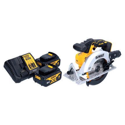 DeWalt DCS 565 M2 Scie circulaire portative sans fil 18 V 165 mm Brushless + 2x batterie 4,0 Ah + chargeur