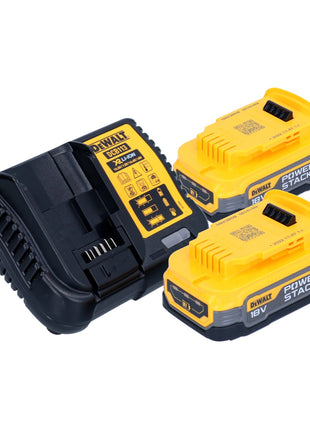 Martillo combinado a batería DeWalt DCH 263 E2 18 V 3 J SDS Plus Brushless + 2x batería Powerstack 1,7 Ah + cargador