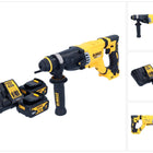 DeWalt DCH 263 M2 Akku Kombihammer 18 V 3 J SDS Plus Brushless + 2x Akku 4,0 Ah + Ladegerät