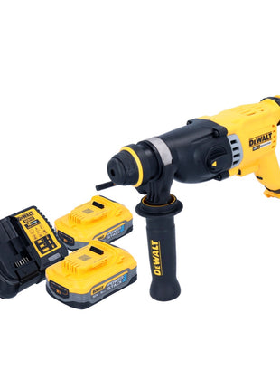 DeWalt DCH 263 H2 Marteau perforateur burineur sans fil 18 V 3 J SDS Plus Brushless + 2x Powerstack Batterie 5,0 Ah + Ladegert