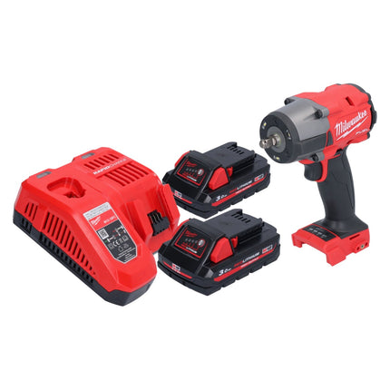 Milwaukee M18 FMTIW2F38-302 Akumulatorowy klucz udarowy 18 V 745 Nm 3/8" bezszczotkowy + 2x akumulator 3,0 Ah + ładowarka