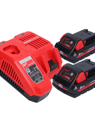 Milwaukee M18 FMTIW2F38-302 Akku Schlagschrauber 18 V 745 Nm 3/8" Brushless + 2x Akku 3,0 Ah + Ladegerät