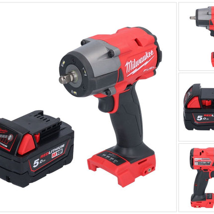 Milwaukee M18 FMTIW2F38-501 Akku Schlagschrauber 18 V 745 Nm 3/8" Brushless + 1x Akku 5,0 Ah - ohne Ladegerät