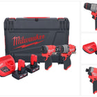 Milwaukee M12 FPP2A2-402X Kombo Set ( 4933480587 ) M12 FPD2 Akku Schlagbohrschrauber 45 Nm + M12 FID2 Akku Schlagschrauber 170 Nm 1/4
