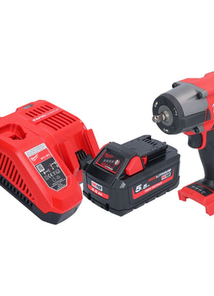 Milwaukee M18 FMTIW2F38-551 Clé à choc sans fil 18 V 745 Nm 3/8'' Brushless + 1x batterie 5,5 Ah + chargeur