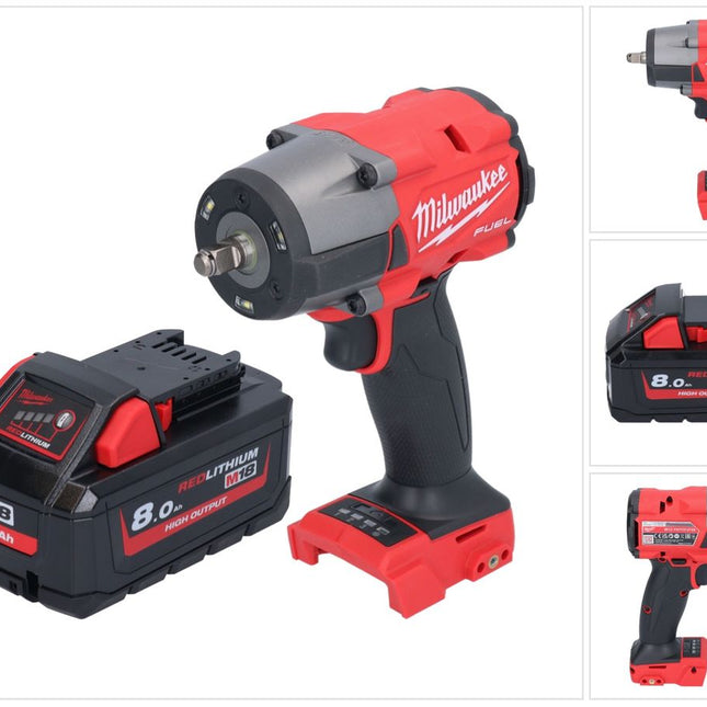 Milwaukee M18 FMTIW2F38-801 Akku Schlagschrauber 18 V 745 Nm 3/8" Brushless + 1x Akku 8,0 Ah - ohne Ladegerät