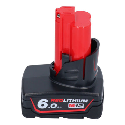 Llave de impacto a batería Milwaukee M12 FID2-601 12 V 170 Nm 1/4" sin escobillas + 1x batería 6,0 Ah - sin cargador