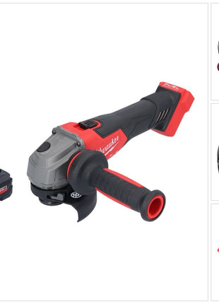 Amoladora angular a batería Milwaukee M18 FSAG115X-301 18 V 115 mm sin escobillas + 1x batería 3,0 Ah - sin cargador