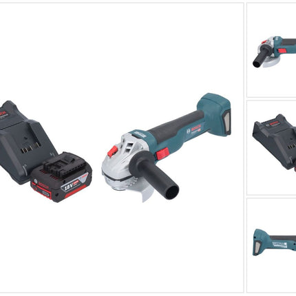 Bosch GWS 18V-10 Professional cordless angle grinder 18 V 115 mm brushless + 1x rechargeable battery 4.0 Ah + charger