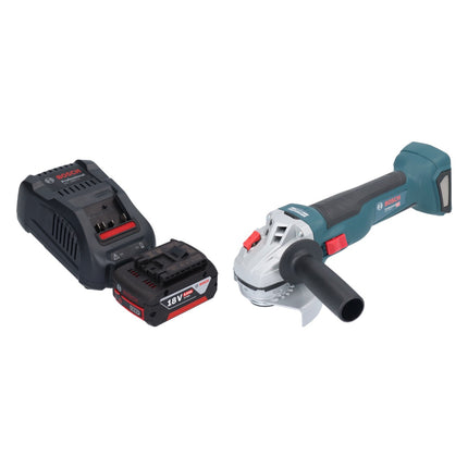 Bosch GWS 18V-10 Profesjonalna akumulatorowa szlifierka kątowa 18 V 115 mm bezszczotkowa + 1x akumulator 5,0 Ah + ładowarka
