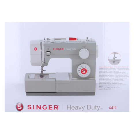 Singer Heavy Duty 4411 mechanische Nähmaschine 90 Watt 1100 Stiche / min 10 Nähprogramme