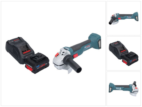 Bosch GWS 18V-10 Profesjonalna akumulatorowa szlifierka kątowa 18 V 115 mm bezszczotkowa + 1x akumulator ProCORE 8,0 Ah + ładowarka